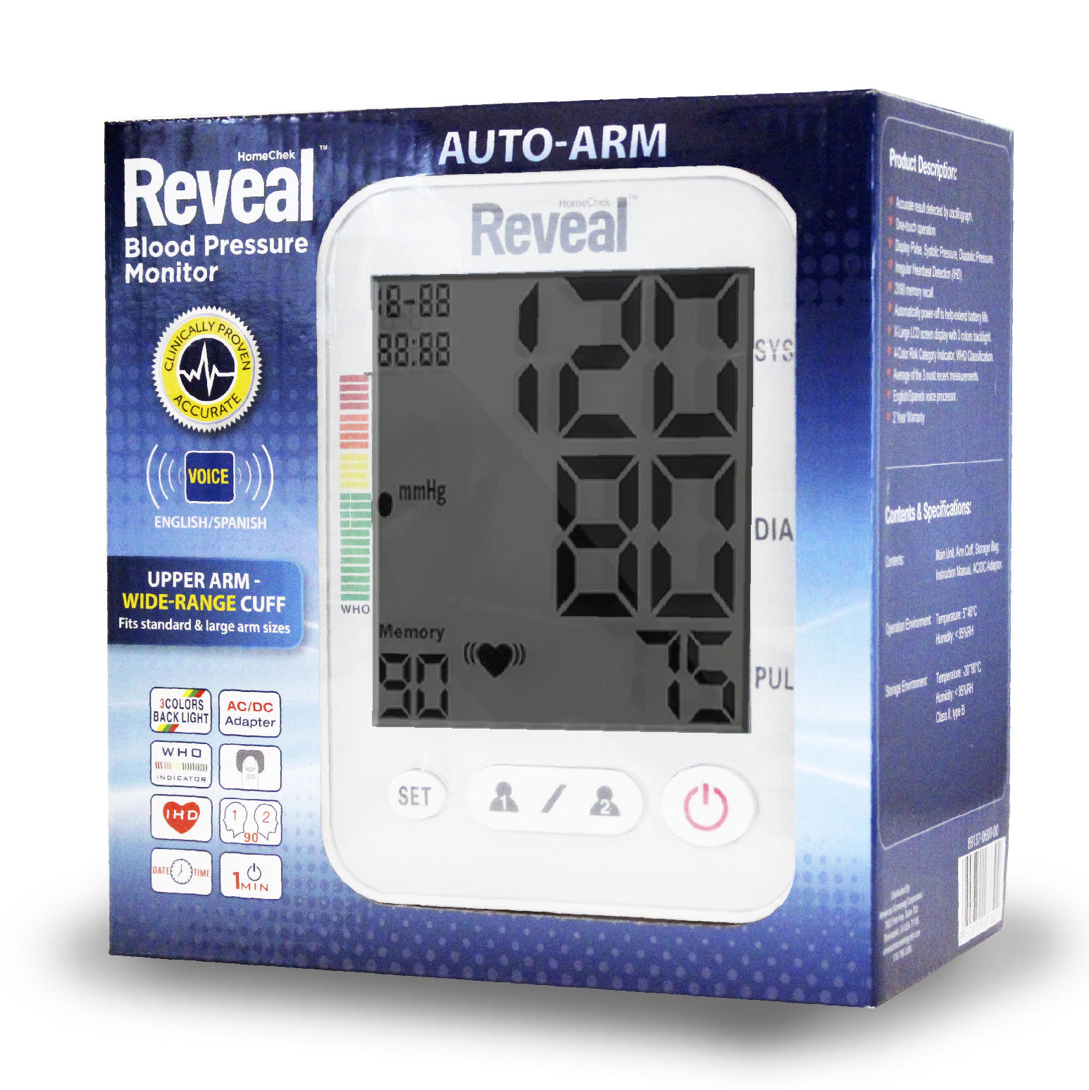 Reveal - Arm Blood Pressure Monitor